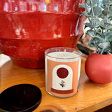Tuff Peach Glass Tumbler Vegan Candles