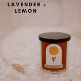 Tuff Peach Glass Tumbler Vegan Candles