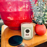 Tuff Peach Glass Tumbler Vegan Candles