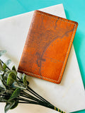 Milwaukee Map Leather Passport Wallet