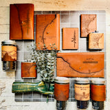 Milwaukee Map Leather Passport Wallet