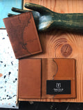 Milwaukee Map Leather Passport Wallet