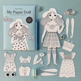 Coloring Paper Doll Activity Kits