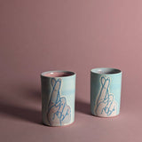 Fingers Crossed Shot Glass