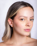 Beaded Handwoven Tulip Stud Pack (Teal/Rust)
