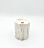 Biophilia: White Marble + Pure Fresh Air Scented Candle