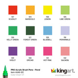 PRO Acrylic Paint Brush Pens - 12 Floral Colors