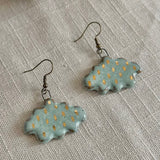 Ceramic Storm Cloud Earrings