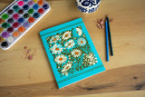 Drawing Daisies Medium Layflat Notebook Mixed Media