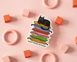 Enjoy Doing Nothing Cat Vinyl Sticker