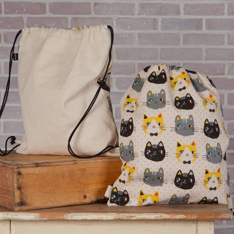 Meow Meow Cats Drawstring Backpack