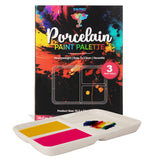 Pintar Ceramic Watercolor Paint Palette Tray - 3 Well