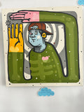 “Ah-ha” original artwork by Dan Duffy