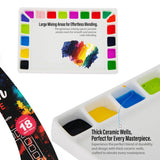 Pintar 18-Well Ceramic Palette for All Water-Based Paints