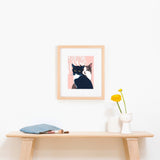 LOVECATS Vibrant Giclée Art Print by Renée Staeck