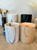 Biophilia: White Marble + Pure Fresh Air Scented Candle