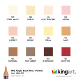 PRO Acrylic Paint Brush Pens - 12 Portrait Colors