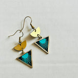 Dear Darlington Blue Flame Earrings