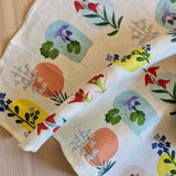 Desert Botanical Linen Tea Towel