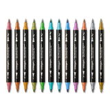 PRO Twin-Tip™ Acrylic Paint Pens - 24 Metallic Colors