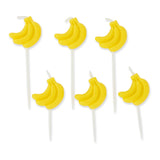 6pk Cake Candles - Bananas