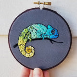 Chameleon Embroidery Kit