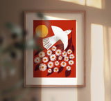 Art Print - Red Dove