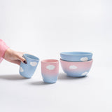 Blue Cereal Bowl 10.2" stoneware ceramic —  Cloud Collection