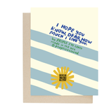 You Are My Sunshine Card