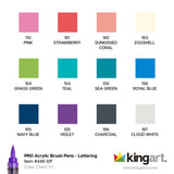 PRO Acrylic Paint Brush Pens - 12 Lettering Colors