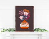 Embers - floral illustration print
