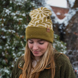 Floral Foldover Beanie