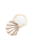 Swing-Hinge Folding Compact Mirror - Seashell - Pearlescent