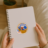 Knitting Basket Sticker | Crochet & Yarn Craft