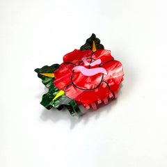 Traditional Rose Tattoo Hair Claw