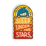 Sticker - Bigfoot Sleeping Bag Rainbow Mini