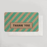 Blue Stripe Thank You Enclosures