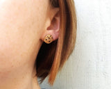 Milk and Cookies Food Stud Earrings