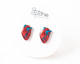 Valentine Anatomic Human Heart Earrings
