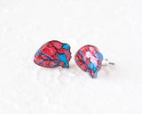Valentine Anatomic Human Heart Earrings