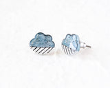 Cloud / Rain Earrings