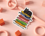 Enjoy Doing Nothing Cat Vinyl Sticker