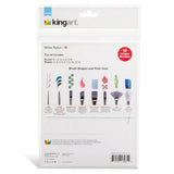 Studio Mixed Media White Nylon Brush Set – 18 pc