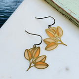 Foliage Stained Glass Resin Earrings