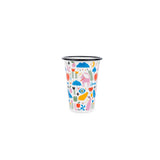 Lisa Congdon x CCH Pink Dog Enamelware  14 oz Tumbler