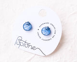 Cute Blueberry Summer Fruit Stud Earrings