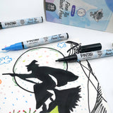 PINTAR Premium Acrylic Paint Pens - 1mm Fine Tip Pens For Rock Painting, Ceramic Glass, Wood, Paper, Fabric & Porcelain, Water Resistant Paint Set, Surface Pen, Craft Supplies, DIY Project (35 colours)