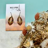 Mod Stained Glass Resin Earrings