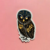 Owl Dark Omens Vinyl Sticker