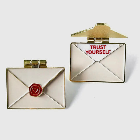 Trust Yourself Hinged Enamel Pin